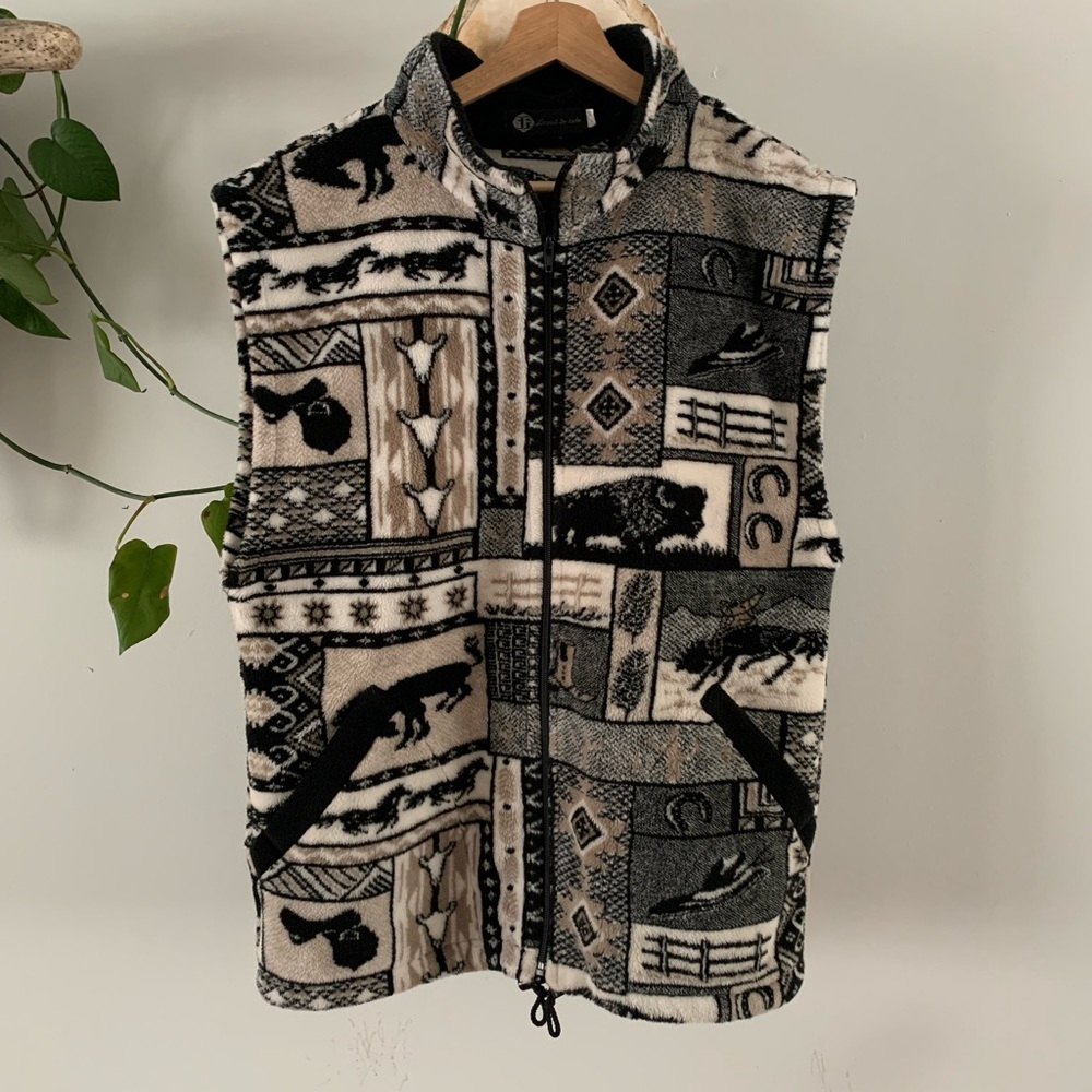 Fleece Patterned Vest